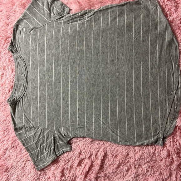 Tops - Gray Striped Women's Top